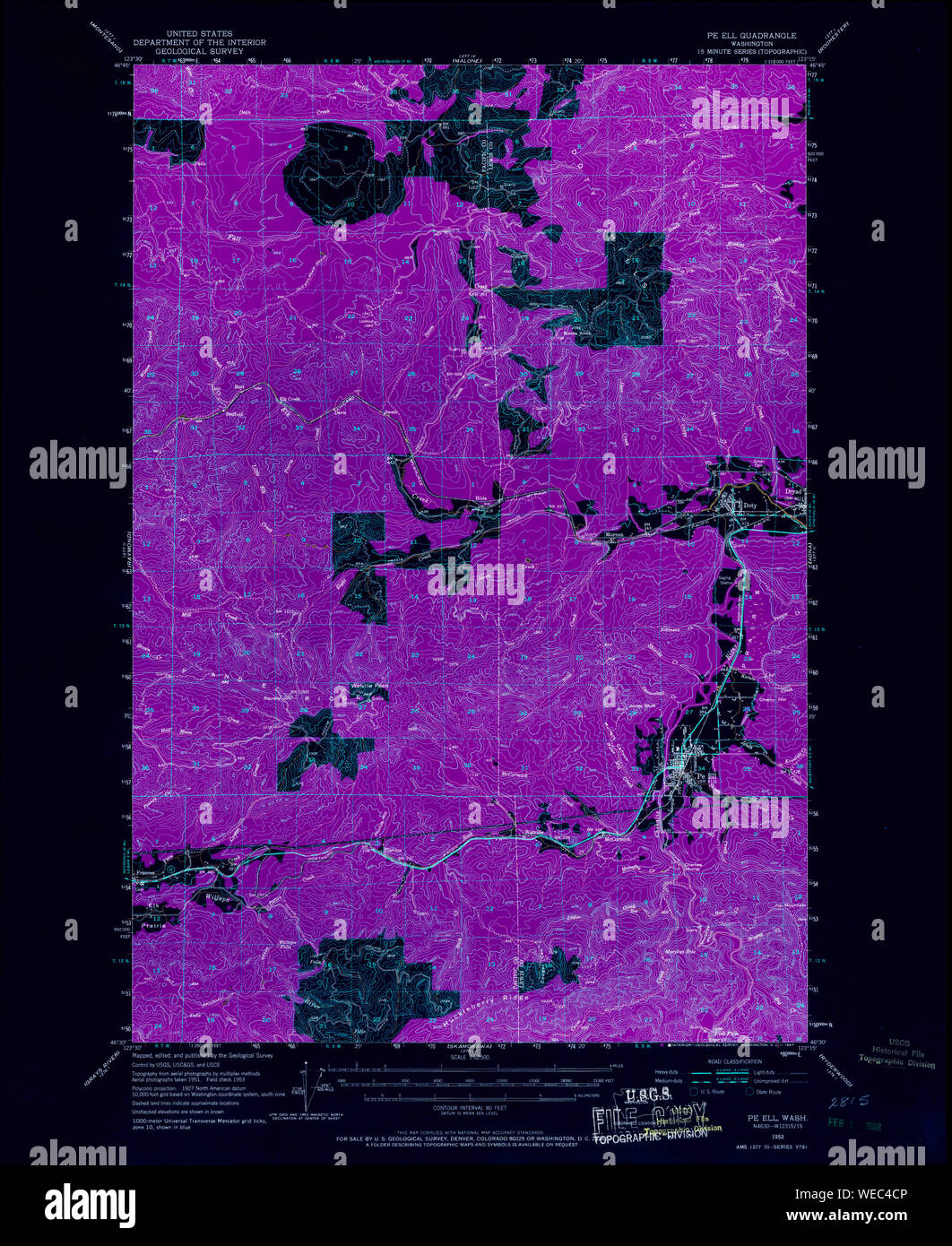 Map of pe ell hires stock photography and images Alamy