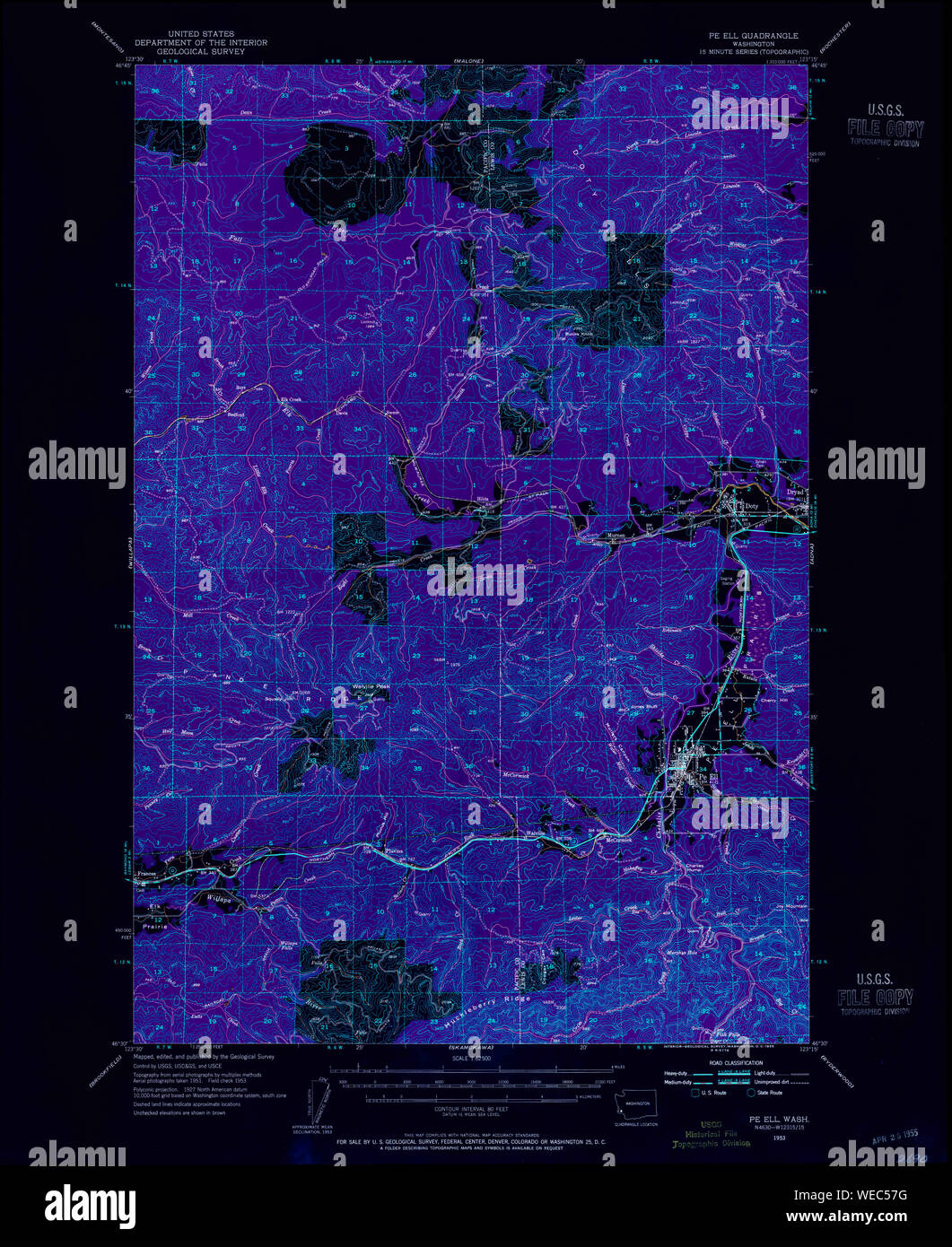 Map of pe ell hires stock photography and images Alamy