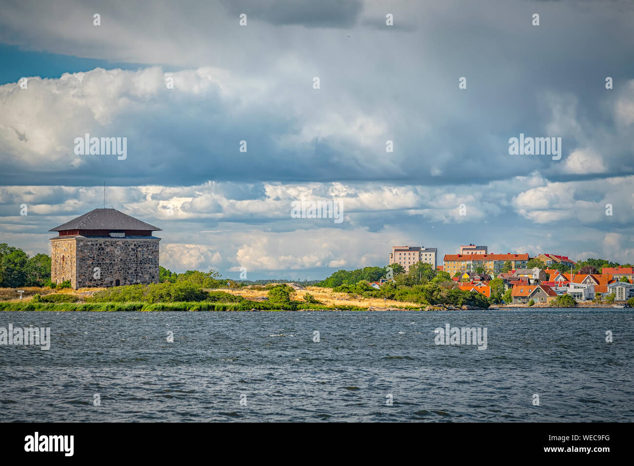 The powder house fortress on ljungskar island At Karlskrona in Sweden