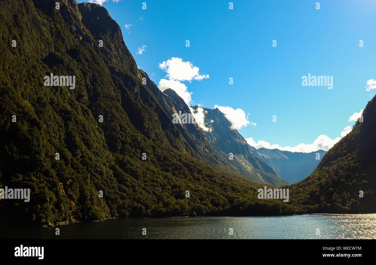 Milford Sound, New Zealand - Landscape Stock Photo