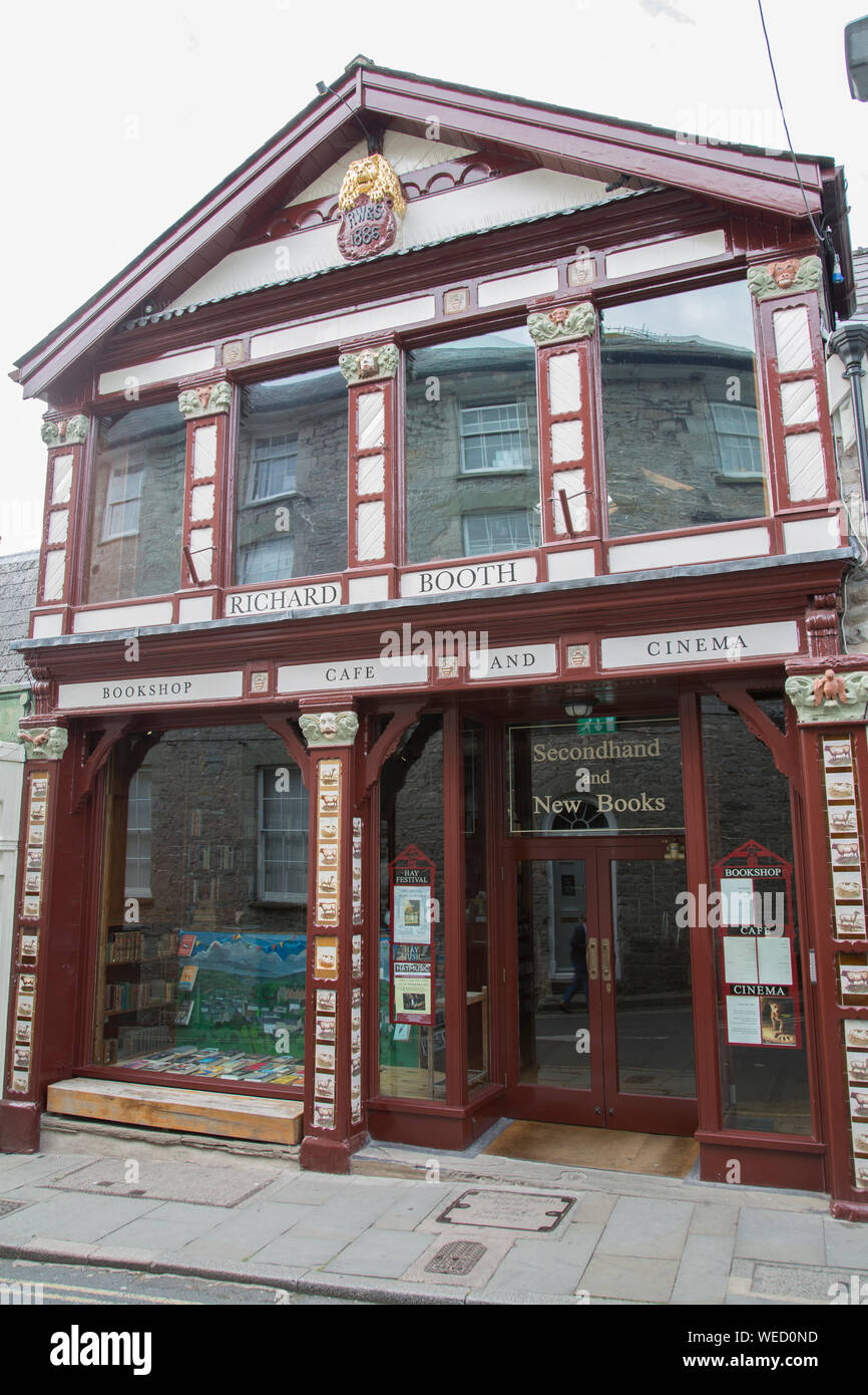 Richard Booth Bookshop, Cafe, Cinema and Shop, Hay-on-Wye, Wales, UK Stock Photo