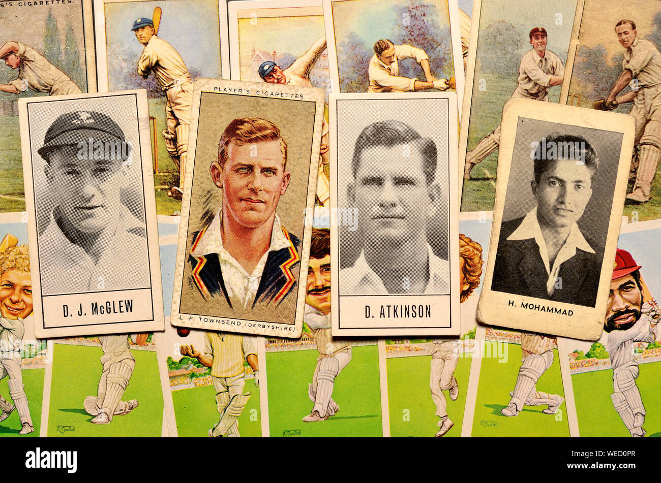 SELECT THE CARDS YOU NEED CARRERAS 1930 CRICKETERS SET OF 30 COMPLETE YOUR SET