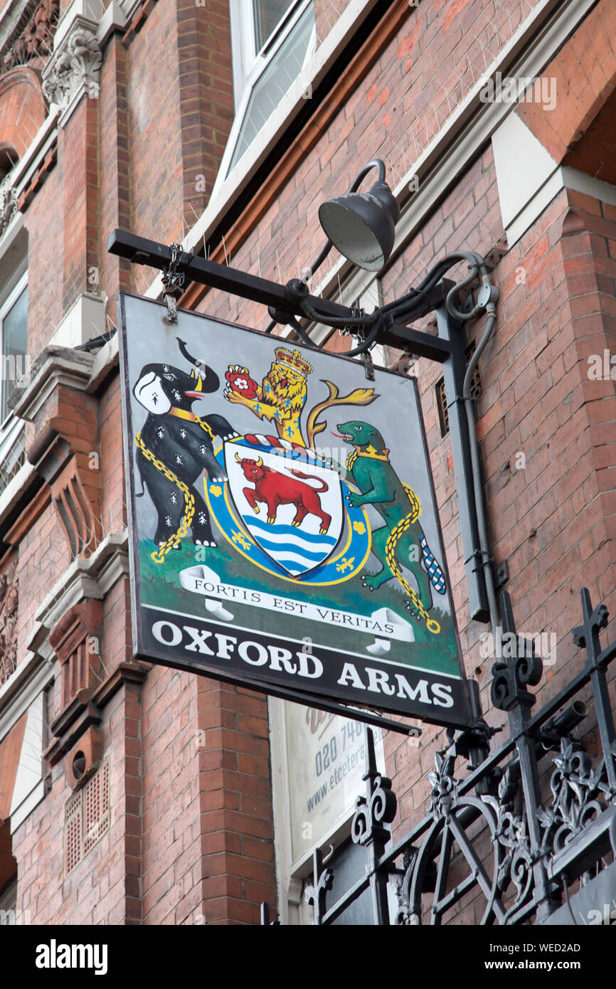 Oxford Arms Pub Sign; Camden Town; London; England; UK Stock Photo - Alamy