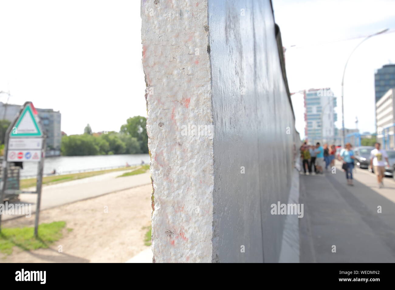 Berlin wall at East Side Gallery Berlin Germany Stock Photo
