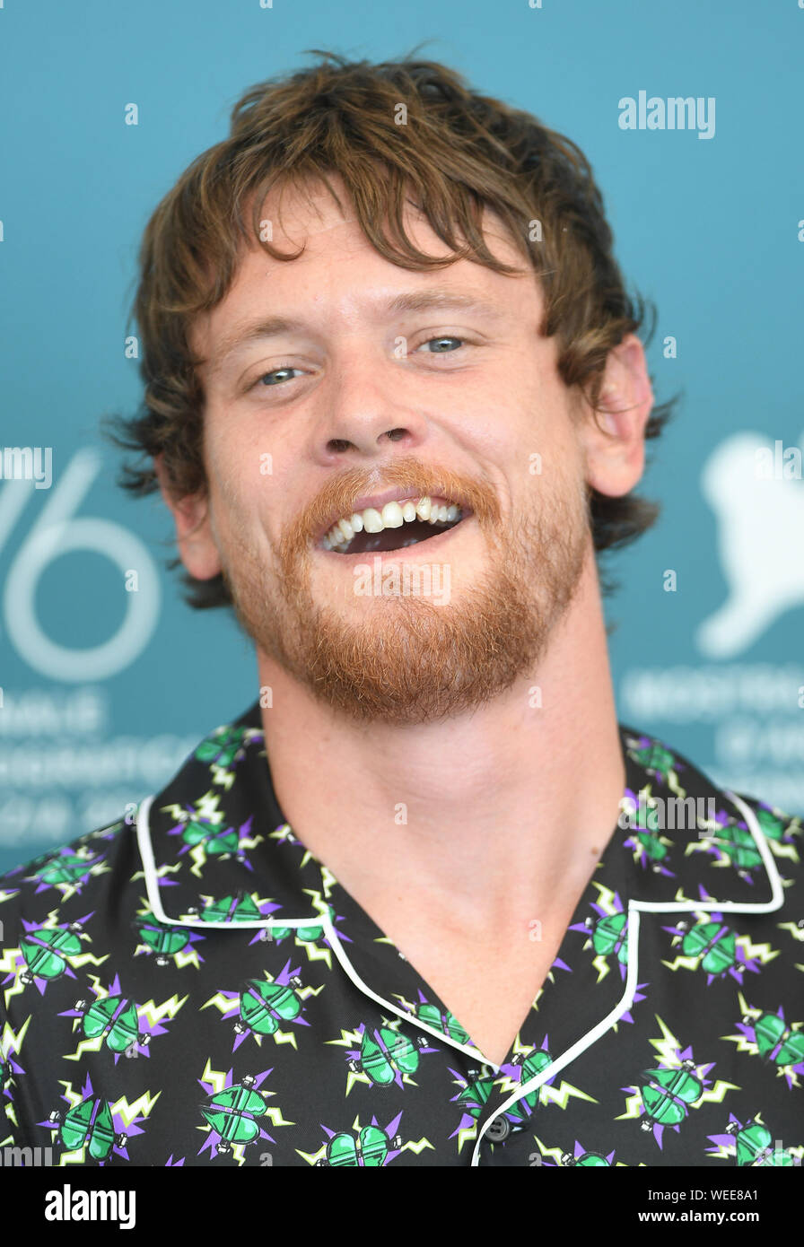British actor Jack O'Connell attends a photo call for Seberg at the 76th Venice Film Festival on Friday, August 30, 2019. Photo by Rune Hellestad/UPI Stock Photo