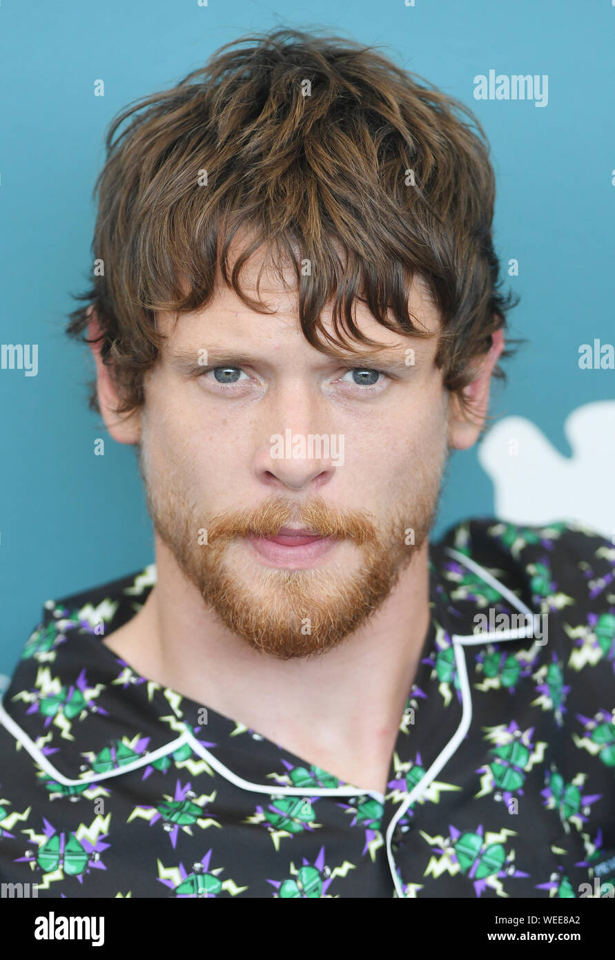 British actor Jack O'Connell attends a photo call for Seberg at the 76th Venice Film Festival on Friday, August 30, 2019. Photo by Rune Hellestad/UPI Stock Photo