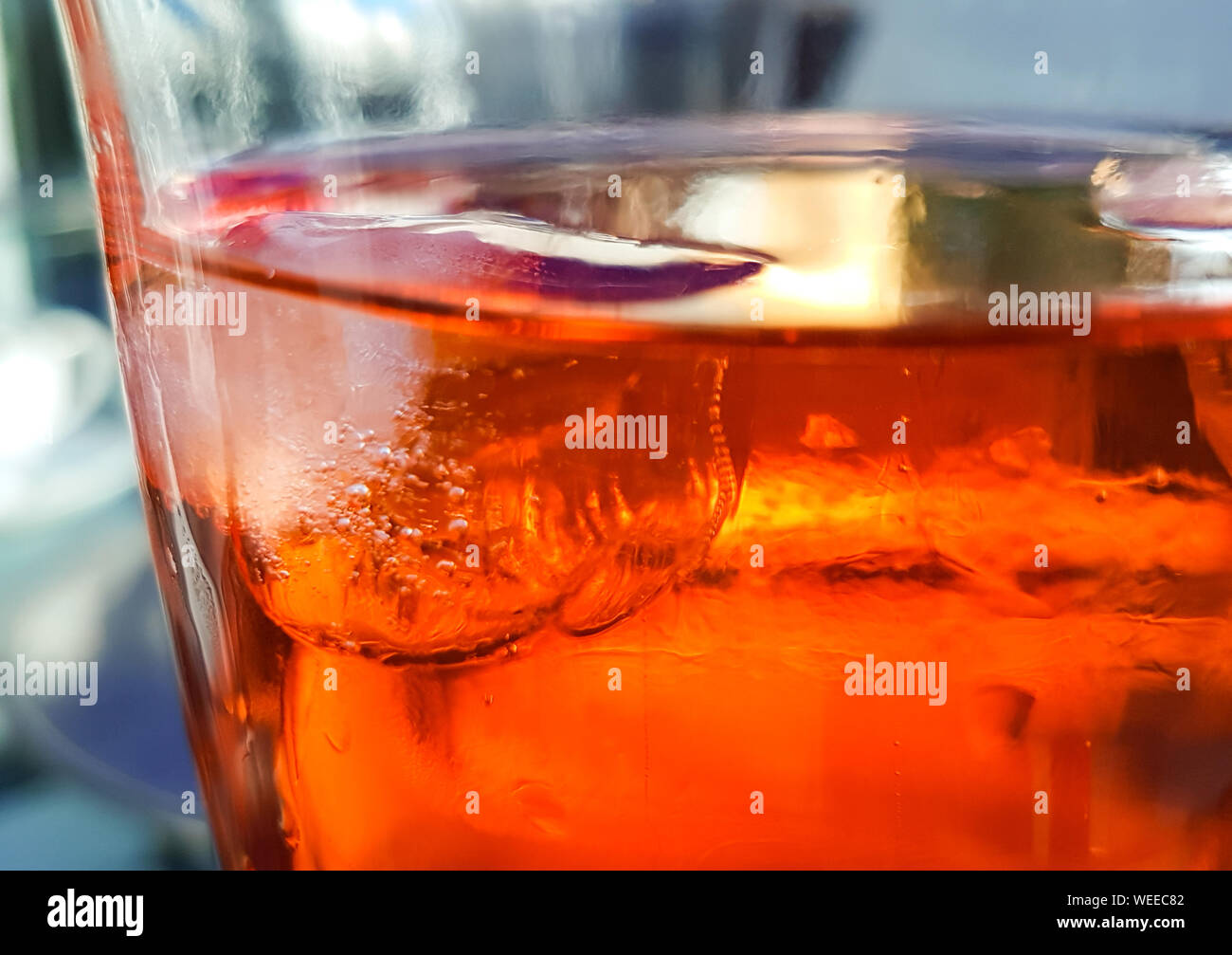 Close-up Of Aperitif In Glass Stock Photo