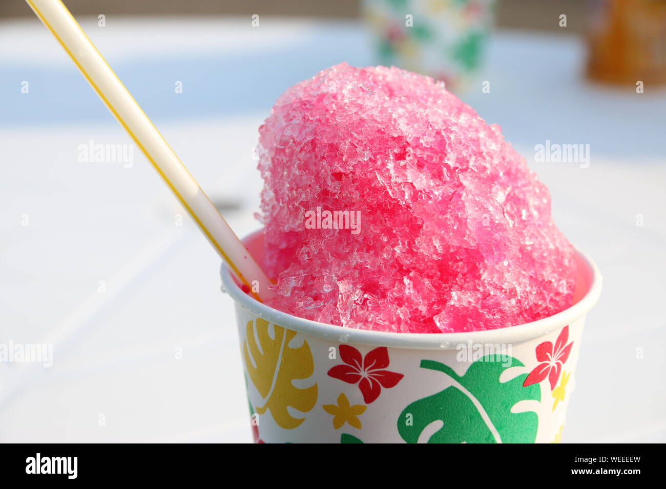 Close-up Of Flavored Ice Stock Photo