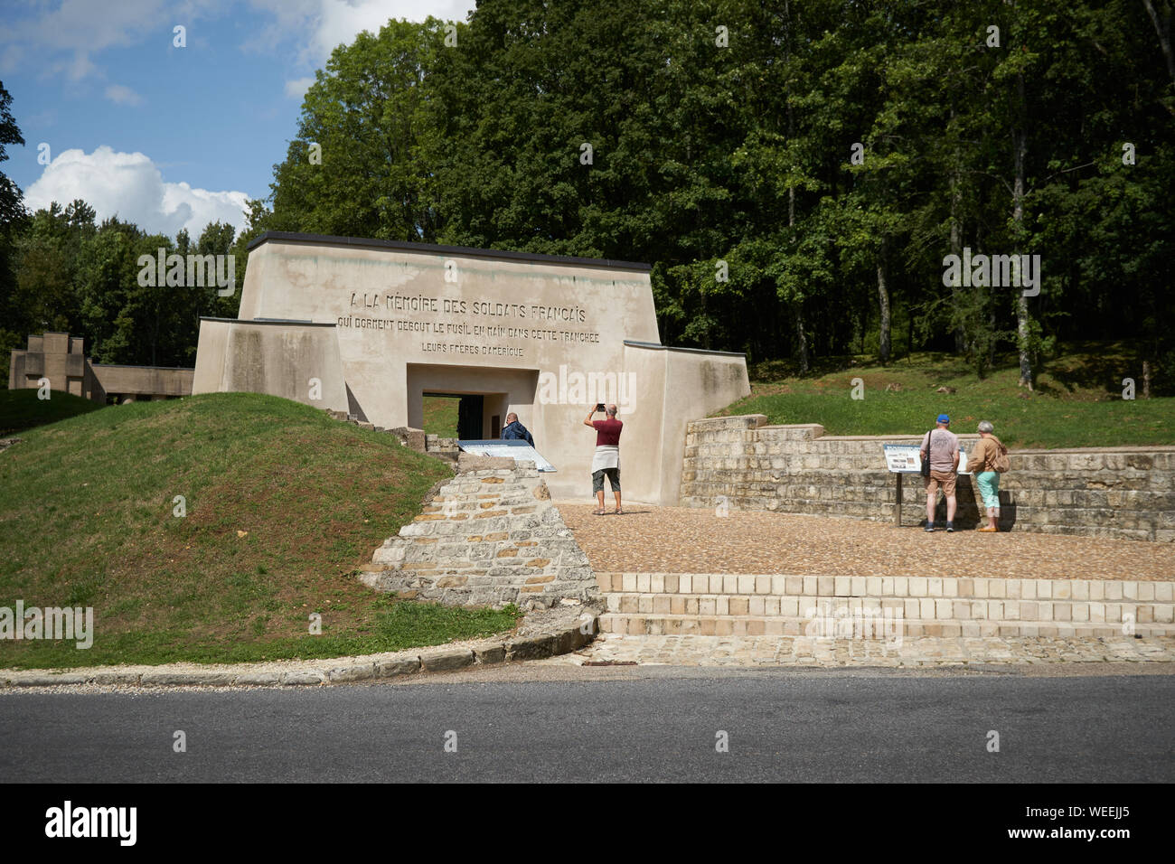 Tranchee des Baionnettes. Trench of Bayonets. Verdun. France Stock Photo