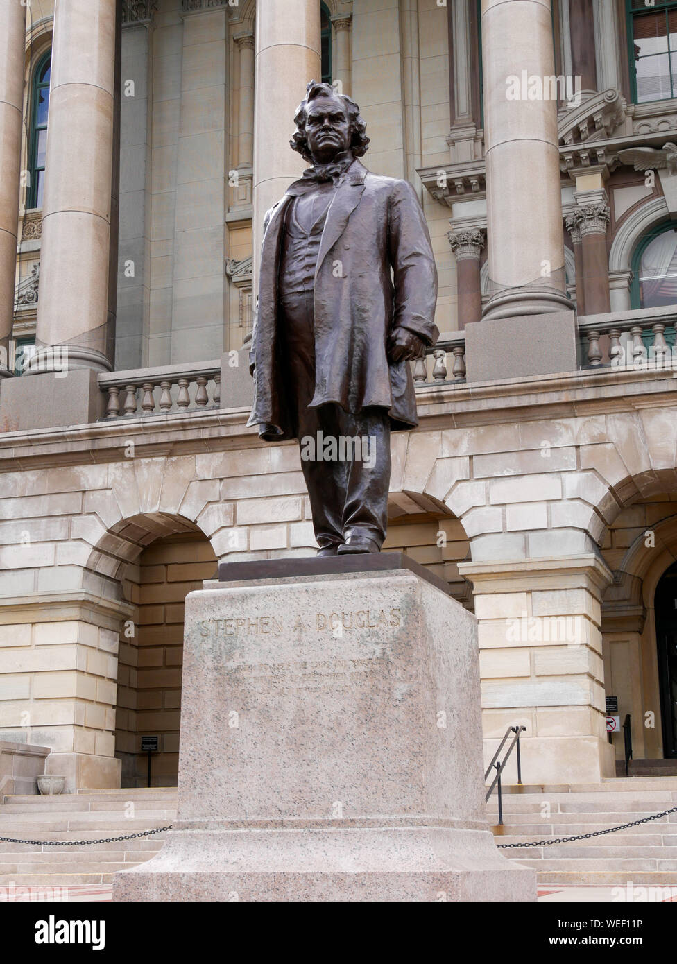 Stephen Douglas statue. Illinois State Capitol Stock Photo Alamy
