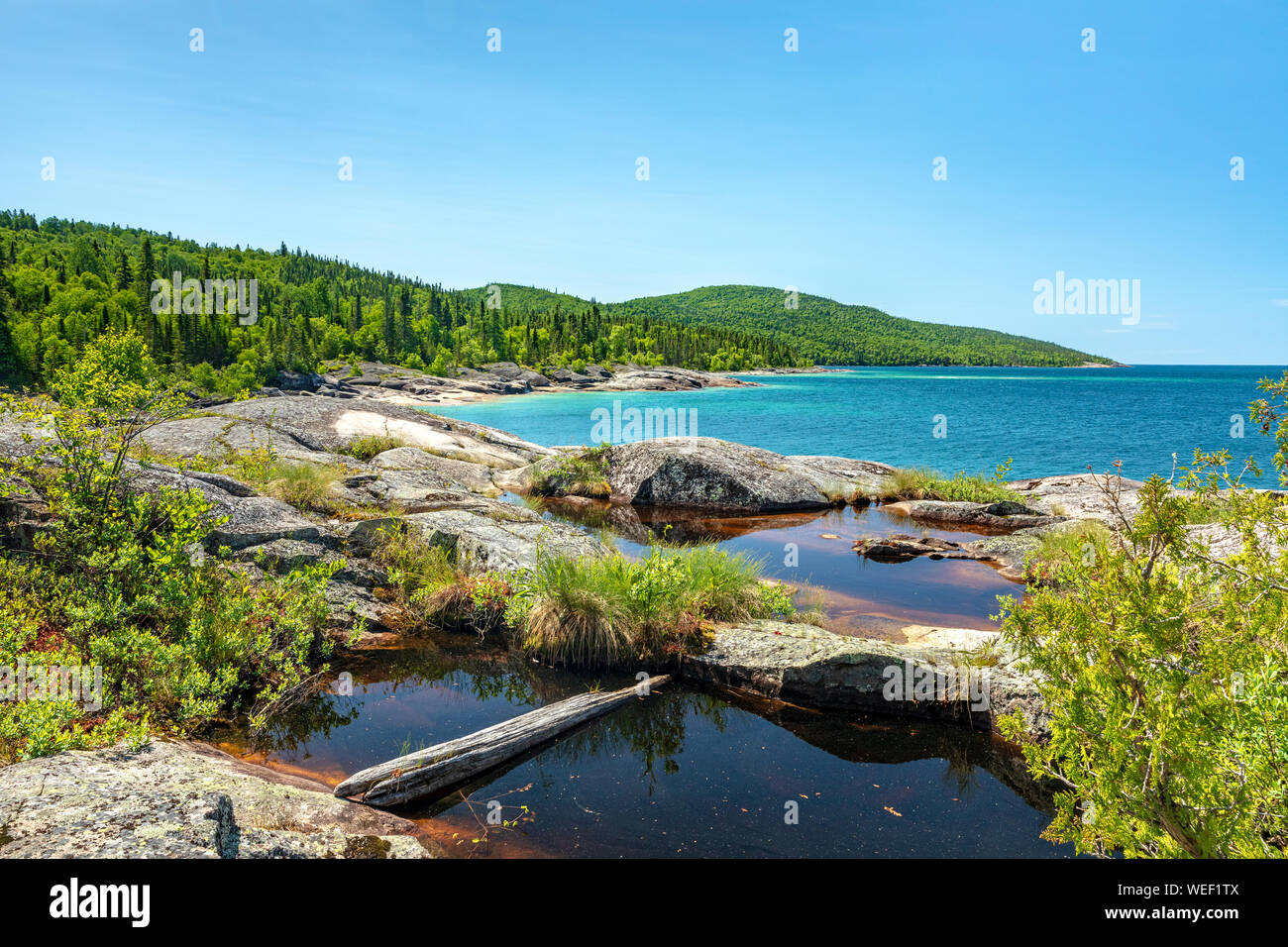 Under the Volcano Trail on the northern coast of Lake Superior at Neys