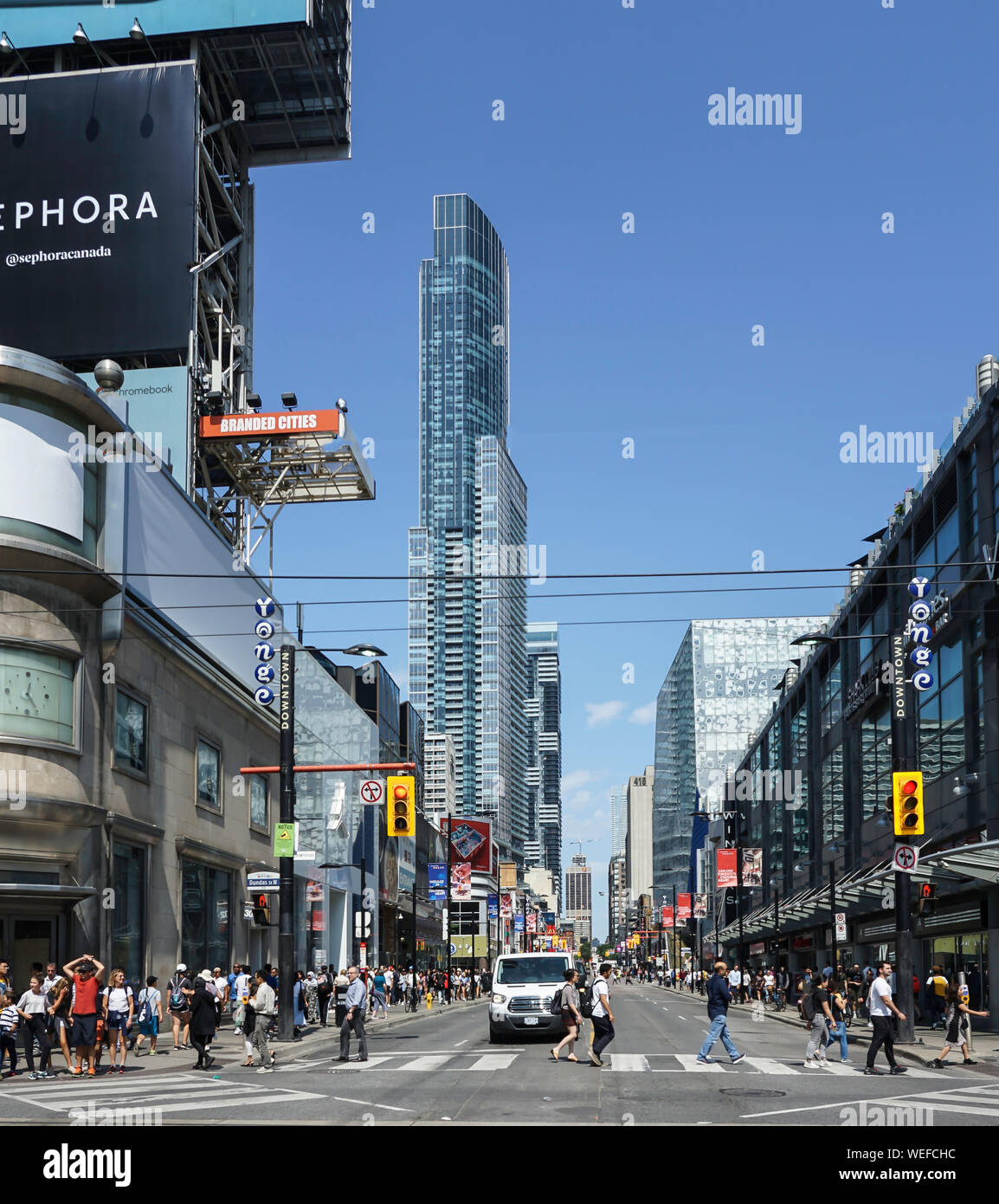 Yonge Street in Toronto, Ontario, Canada, North America, Yonge Street