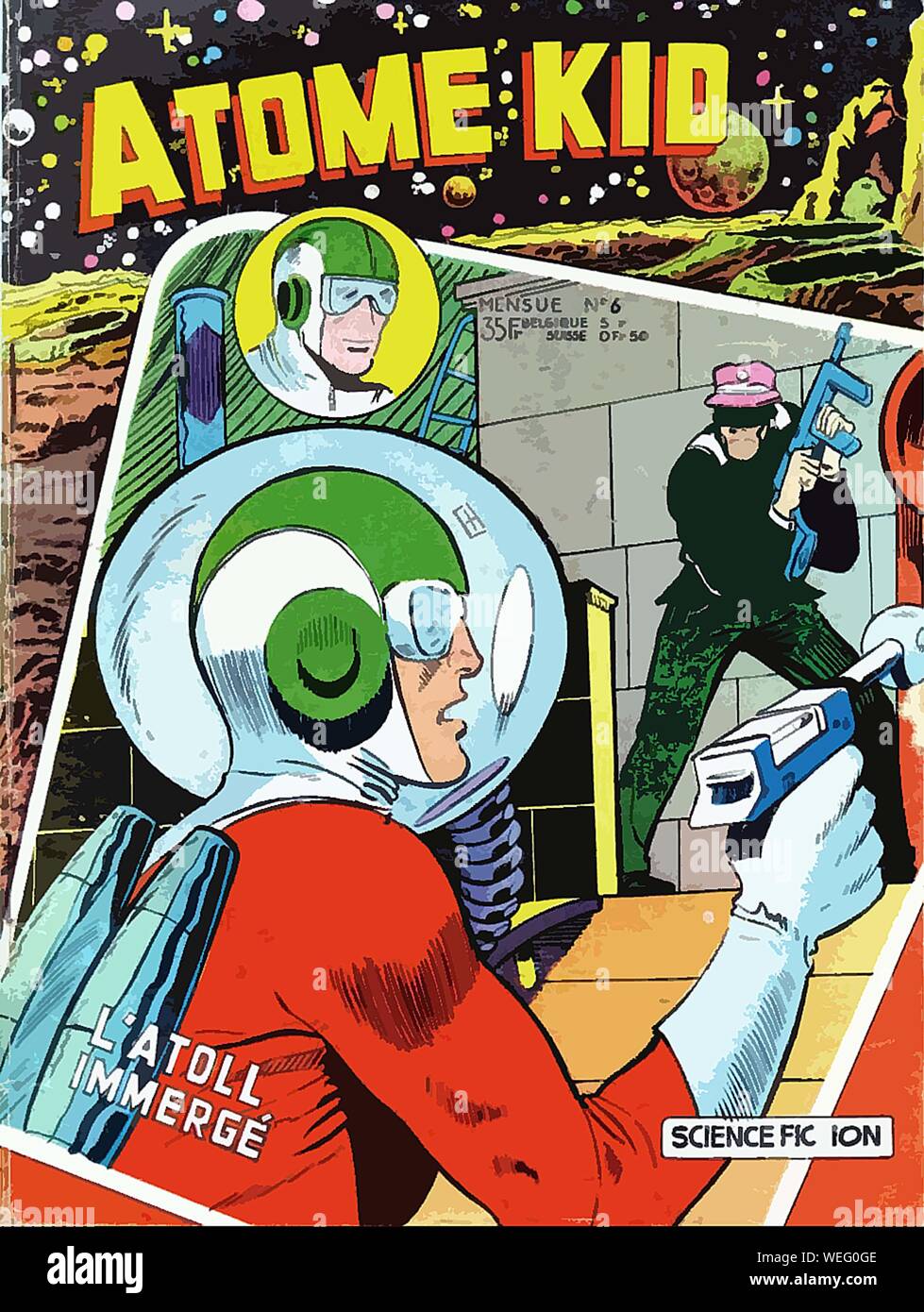 Vintage comic book cover artwork Stock Photo - Alamy