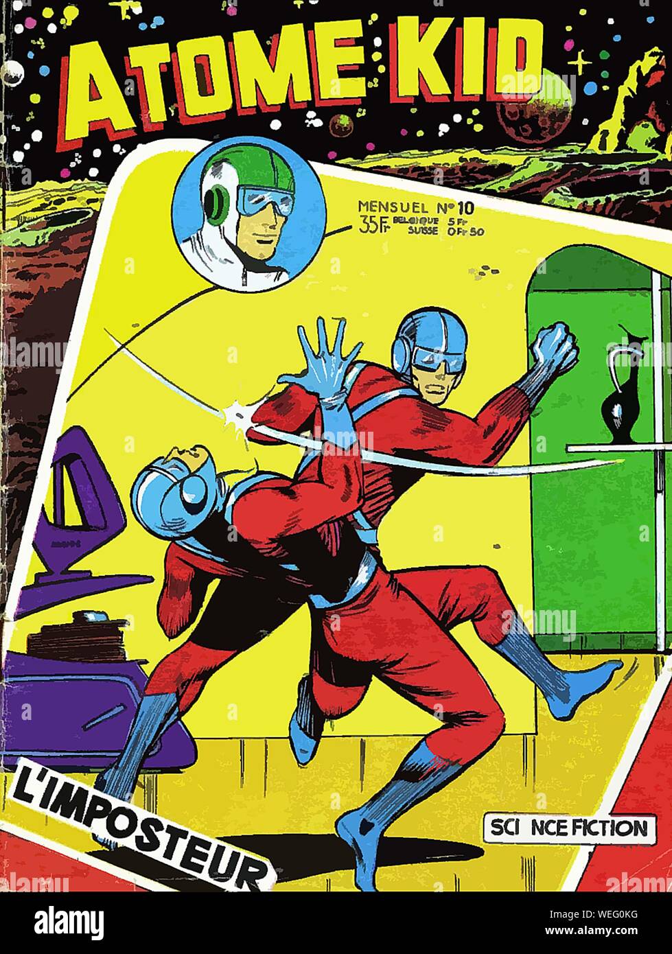 Vintage comic book cover artwork Stock Photo - Alamy