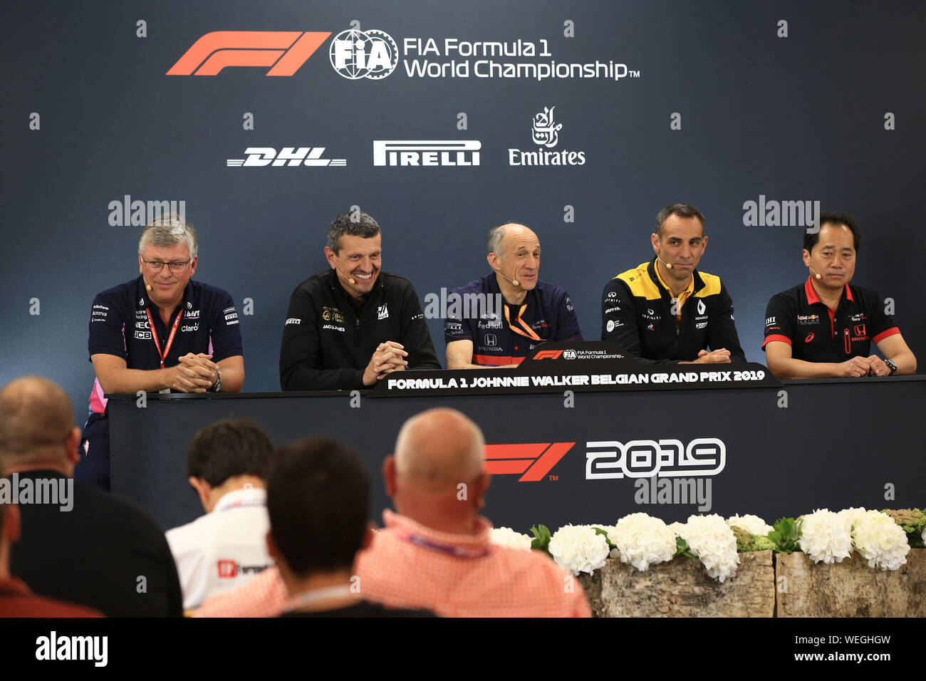 Spa Francorchamps Belgium 30th August 2019 Spa Francorchamps Racing Circuit Stavelot Belgium Formula 1 Grand Prix