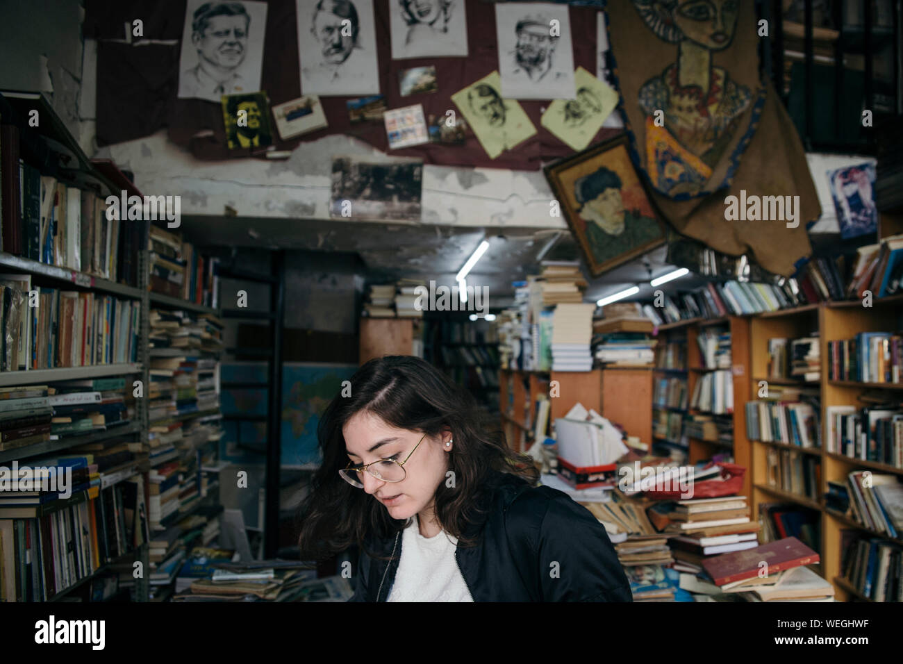 street and antique book store in Beirut Lebanon Stock Photo Alamy