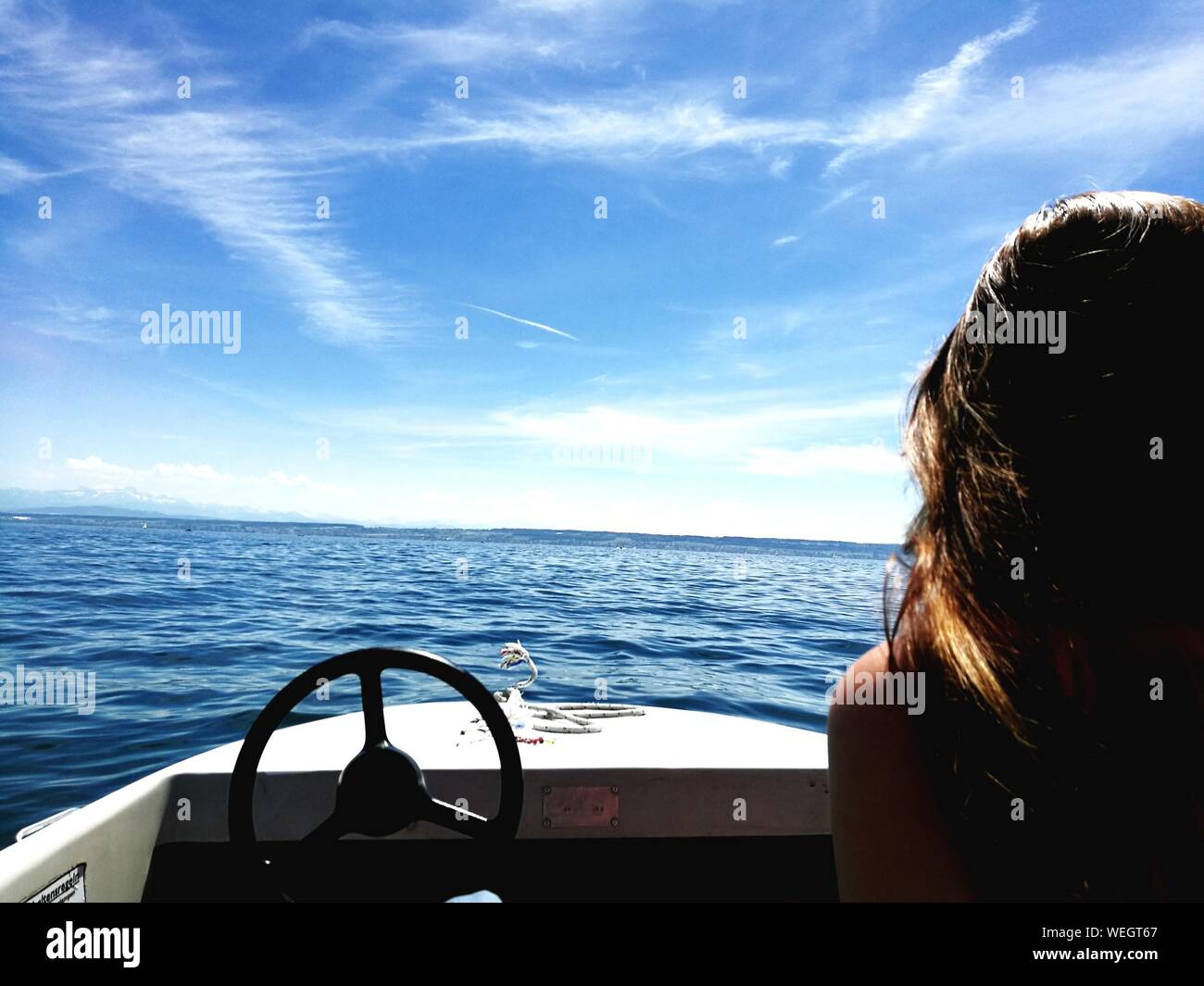 Motorboat steering wheel hi-res stock photography and images - Alamy