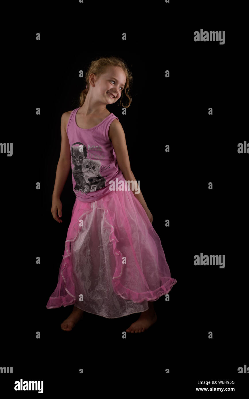 cute girl in frock