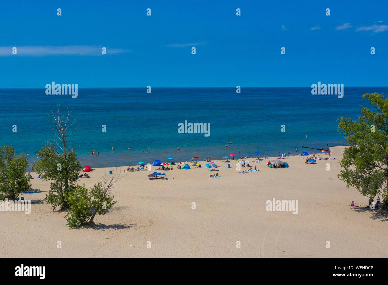 Sawyer, Michigan Warren Dunes State Park on Lake Michigan Stock Photo