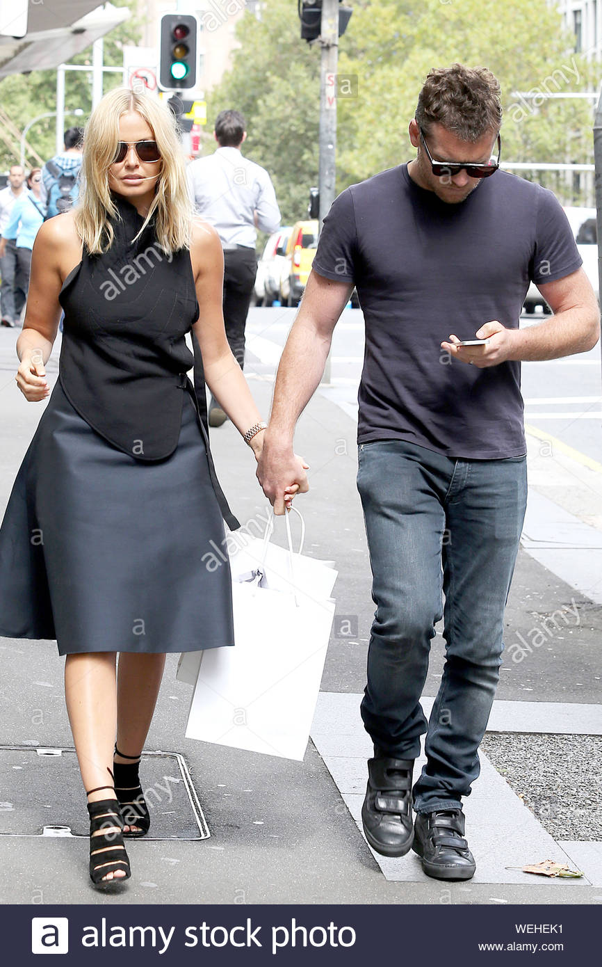 Sydney Australia Lara Bingle And Boyfriend Or Perhaps Husband
