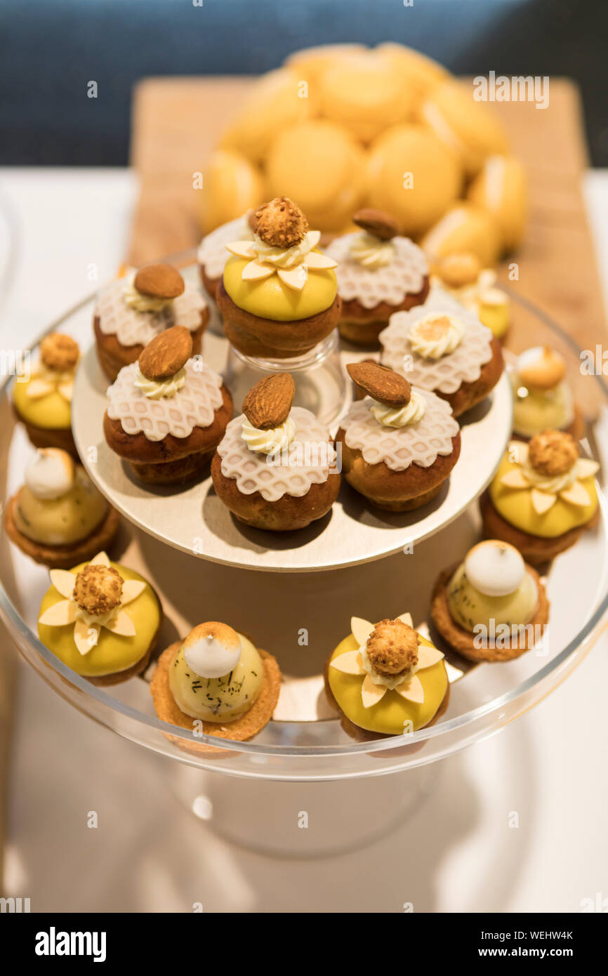 Petits fours in a Paris patisserie (bakery Stock Photo Alamy