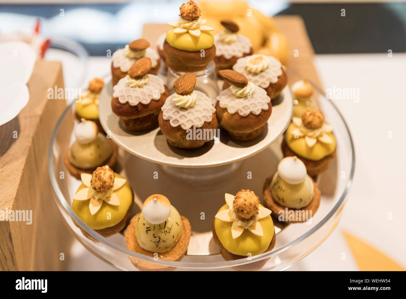 Petits fours in a Paris patisserie (bakery Stock Photo Alamy