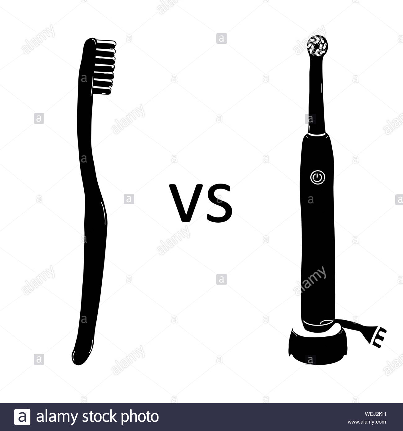 manual v electric toothbrush