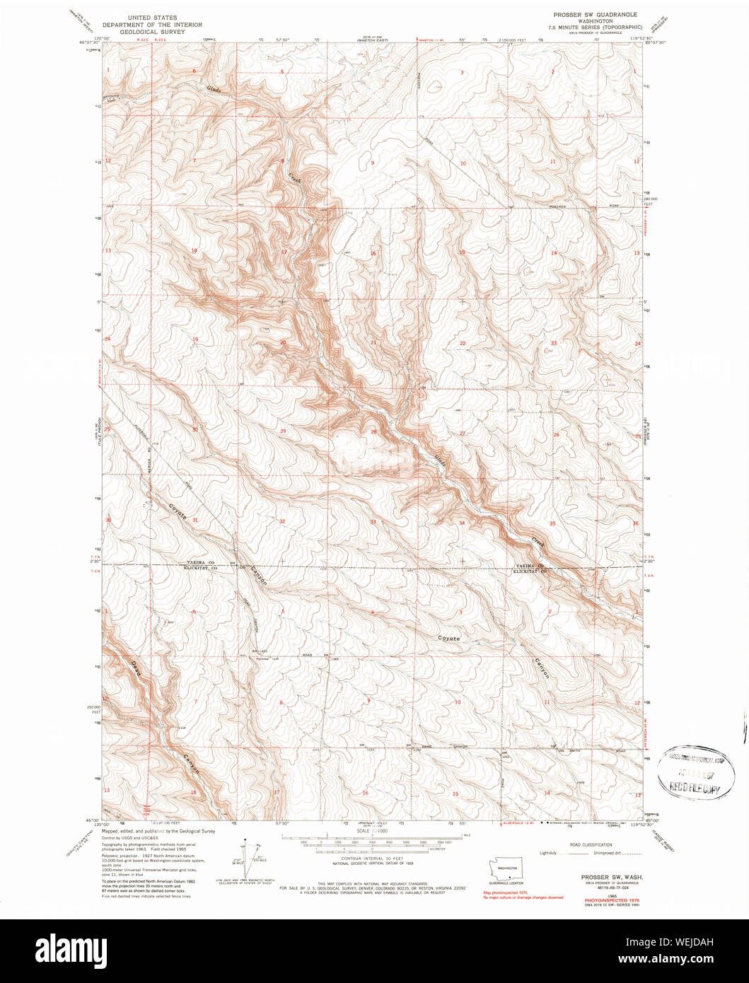 Map of prosser washington hires stock photography and images Alamy