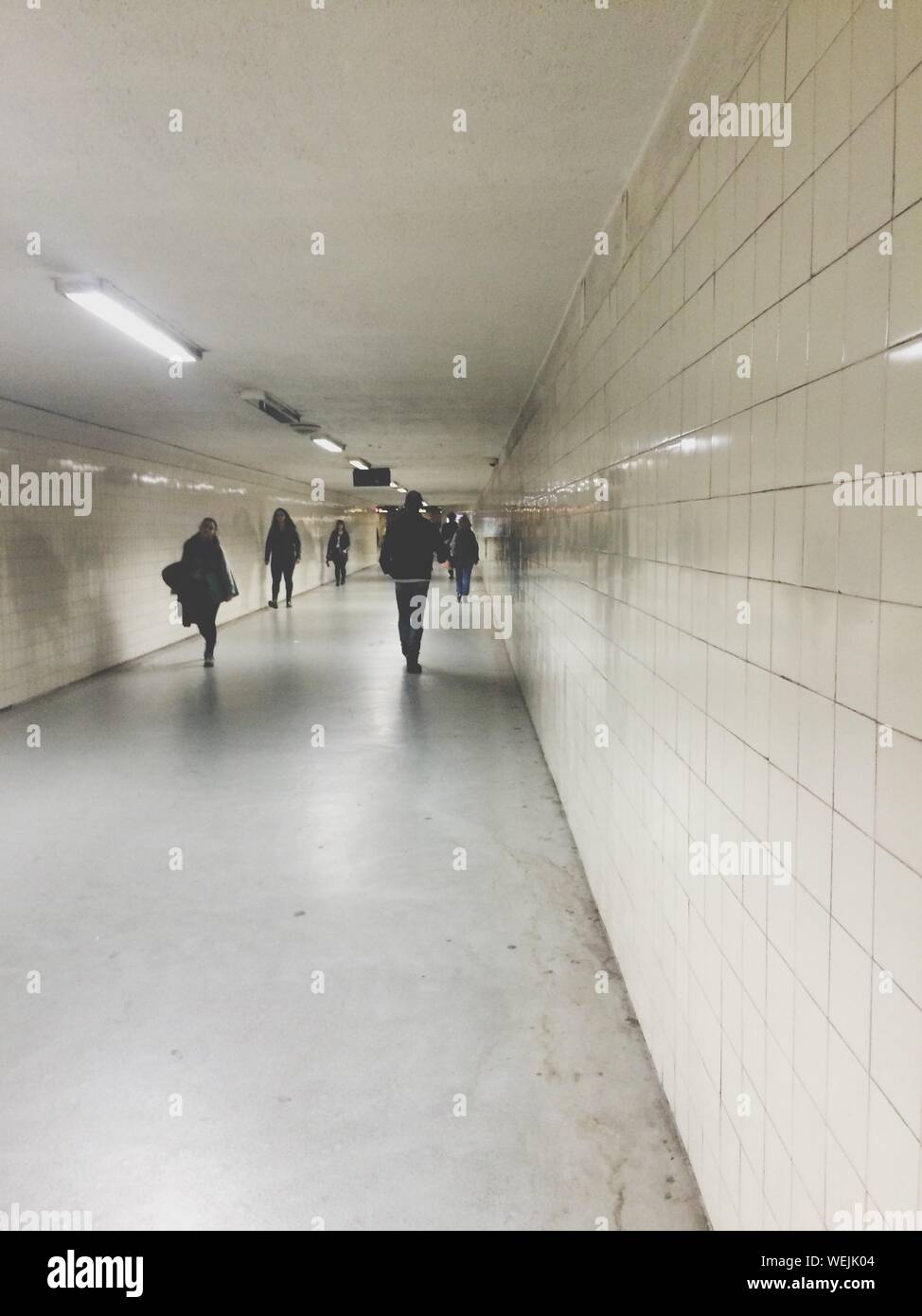 People Walking In Tunnel Ceiling Stock Photos People Walking In