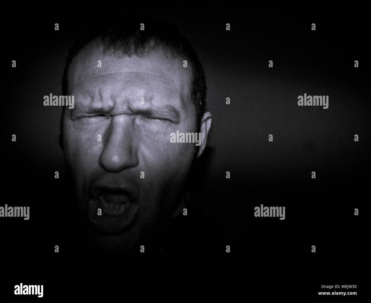 Very Blind Rage Angry eyes man hi-res stock photography and images - Alamy