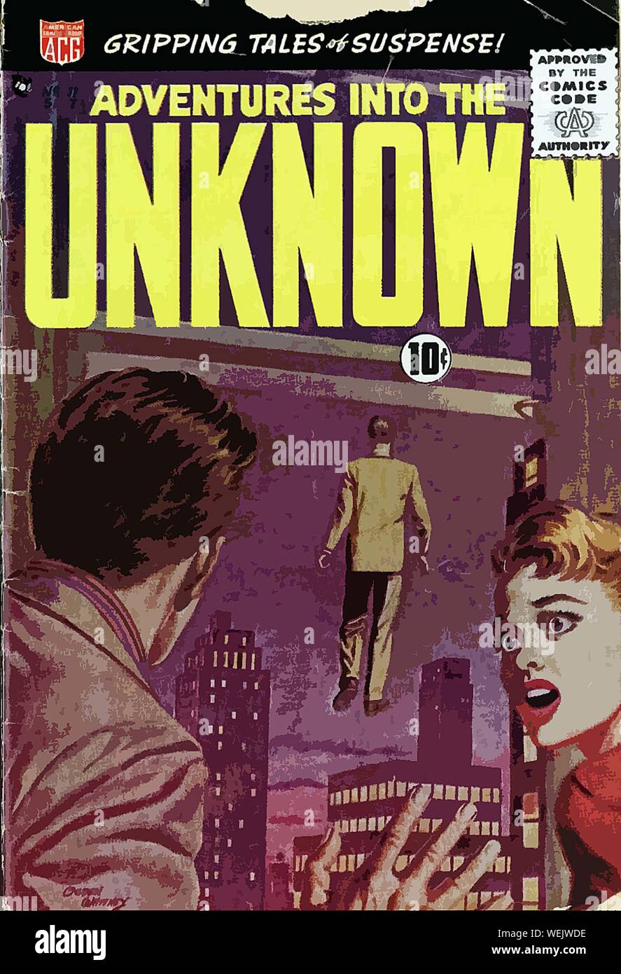 Vintage comic book cover artwork Stock Photo - Alamy