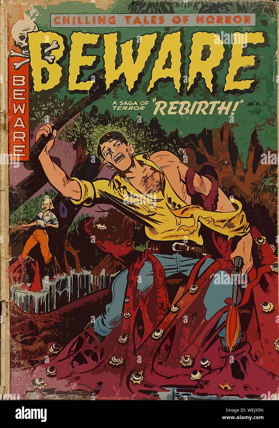 Vintage comic book cover artwork Stock Photo - Alamy
