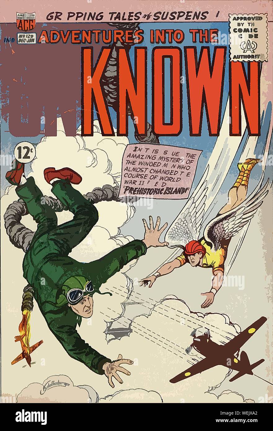 Vintage comic book cover artwork Stock Photo - Alamy