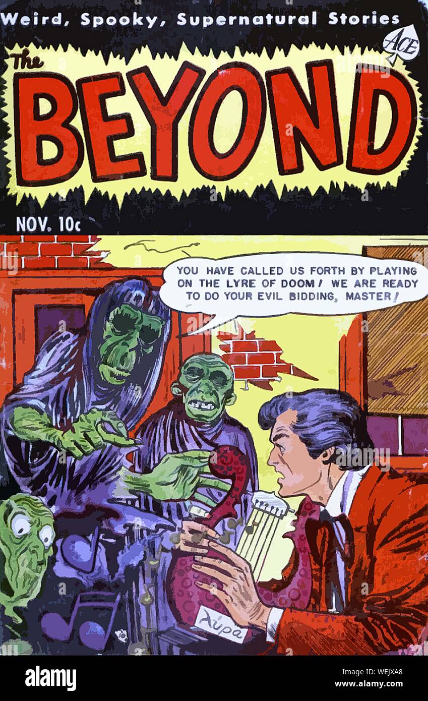 Vintage comic book cover artwork Stock Photo - Alamy