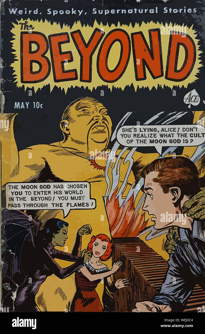 Vintage comic book cover artwork Stock Photo - Alamy