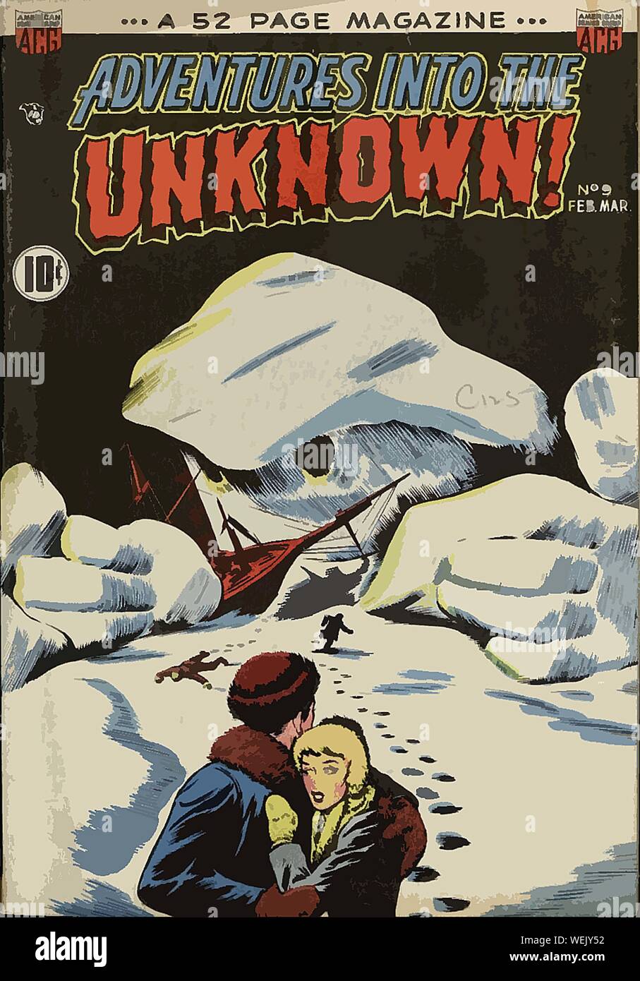 Vintage comic book cover artwork Stock Photo - Alamy
