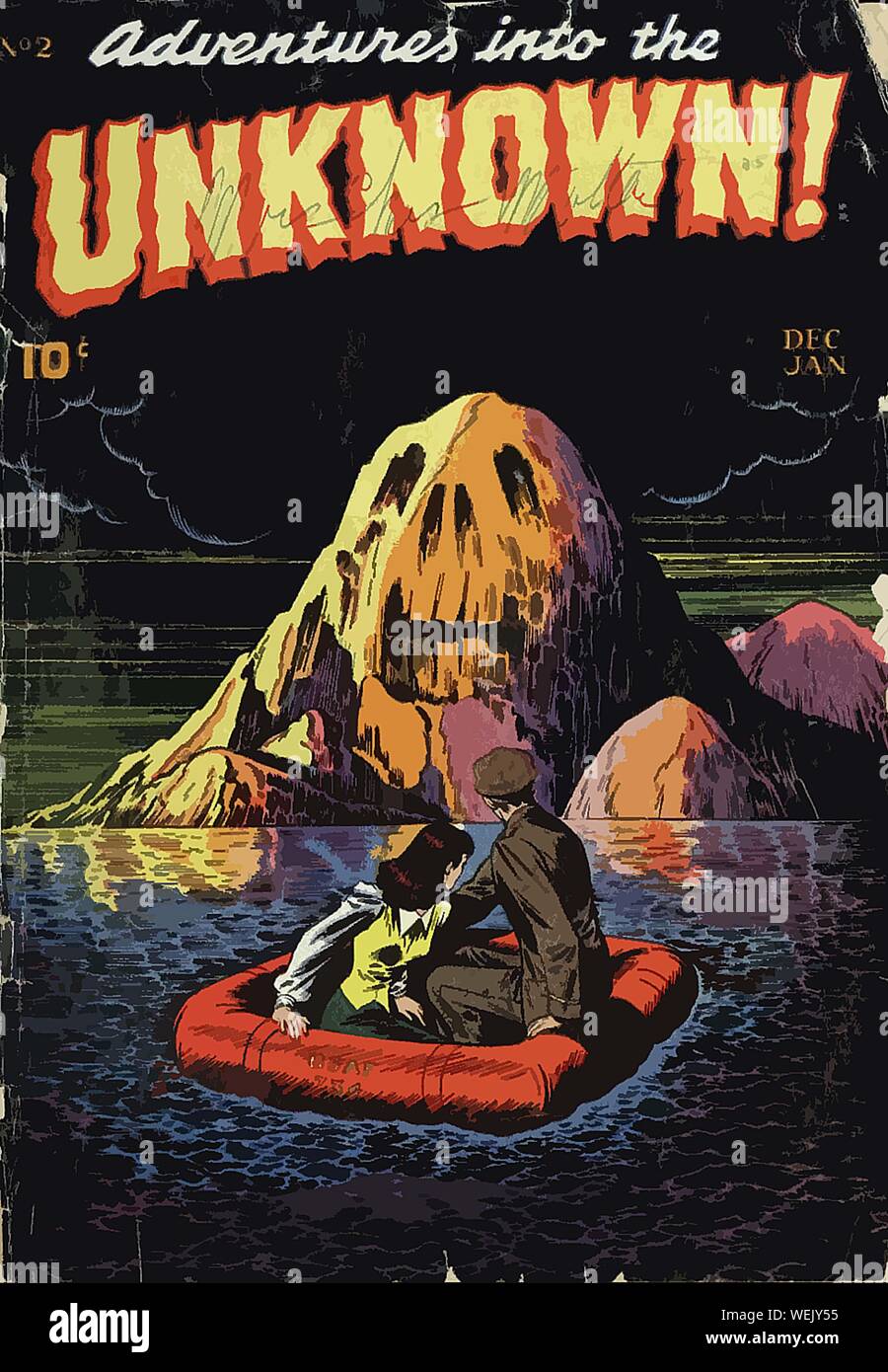 Vintage comic book cover artwork Stock Photo - Alamy