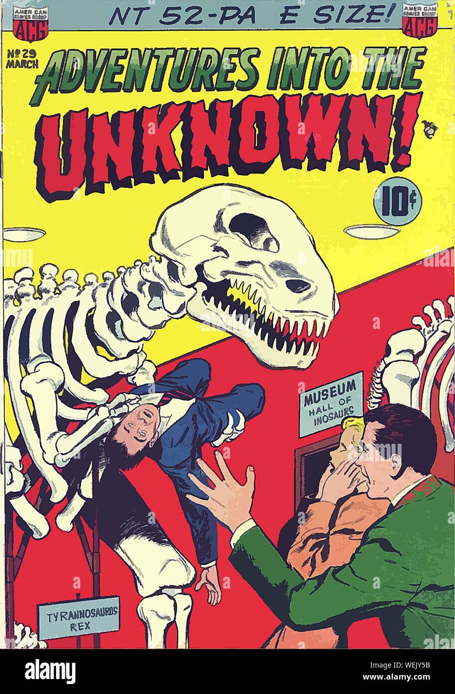 Vintage comic book cover artwork Stock Photo - Alamy