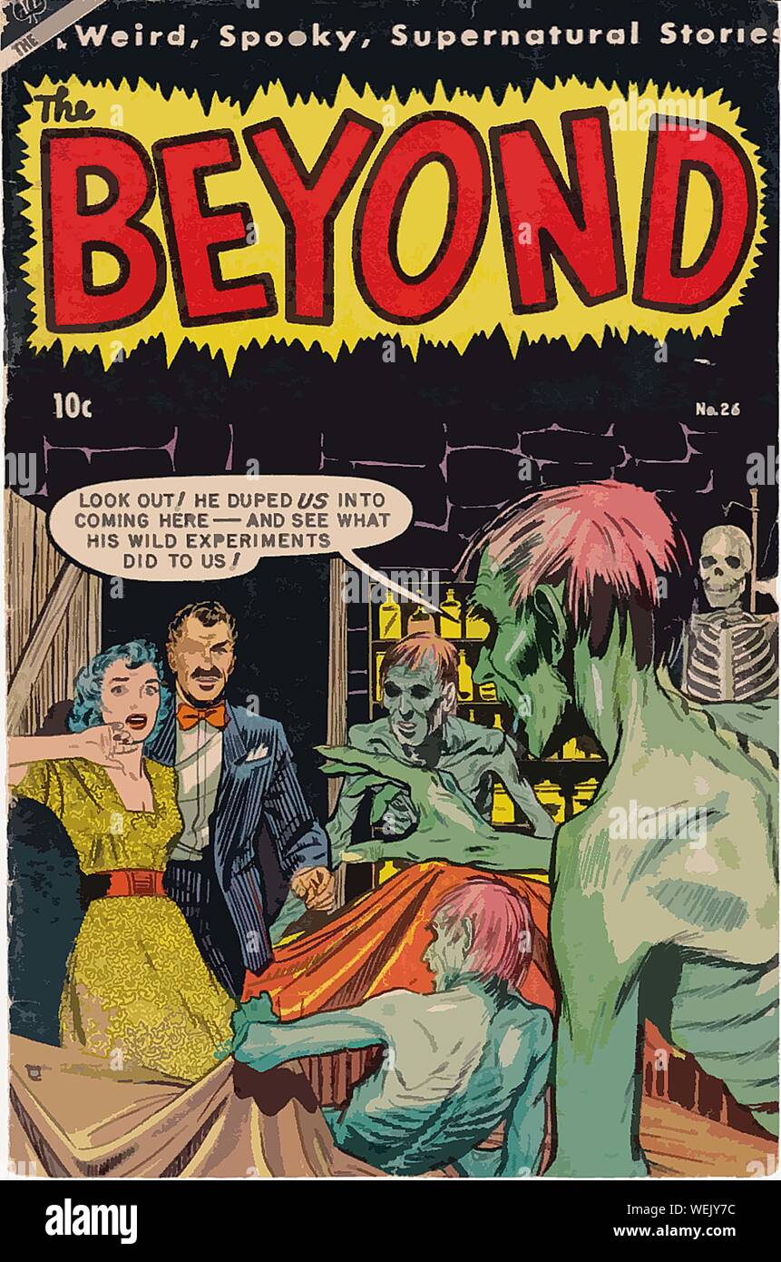 Vintage comic book cover artwork Stock Photo - Alamy