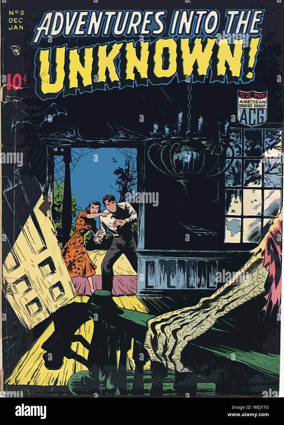 Vintage comic book cover artwork Stock Photo - Alamy