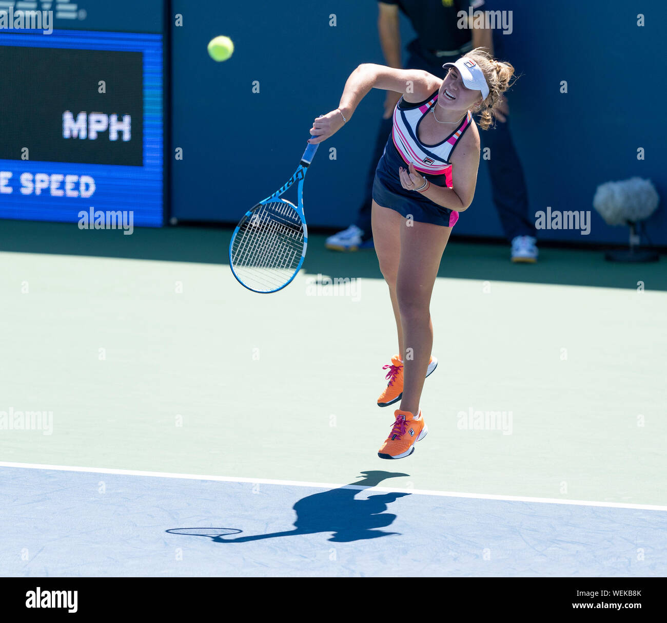 New York United States 29th Aug 2019 Sofia Kenin Usa In Action During Round 2 Of Us Open Championships Against Laura Siegemund Germany At Billie Jean King National Tennis Center Photo By New York United States 29th Aug 2019 Sofia Kenin Usa In Action During Round 2 Of Us Open Championships Against Laura Siegemund Germany At Billie Jean King National Tennis Center Photo By