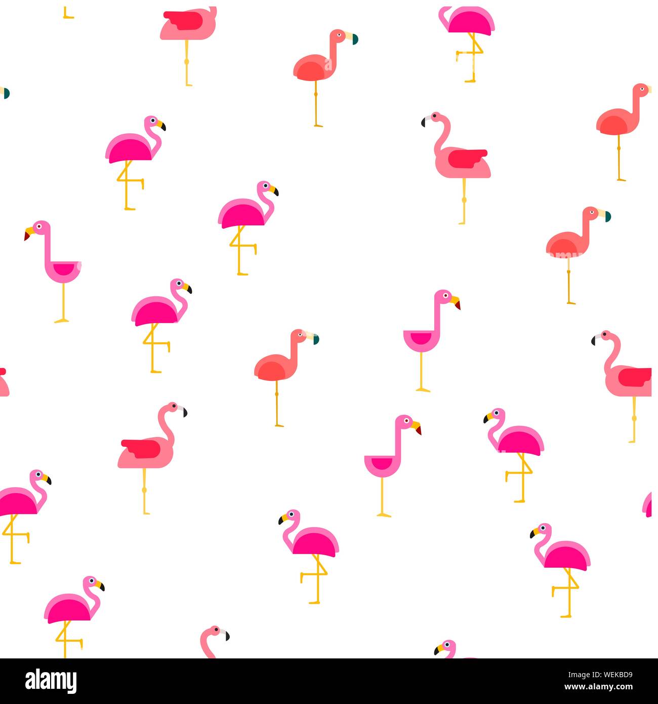 Bird Flamingo Vector Seamless Pattern Stock Vector Image & Art - Alamy