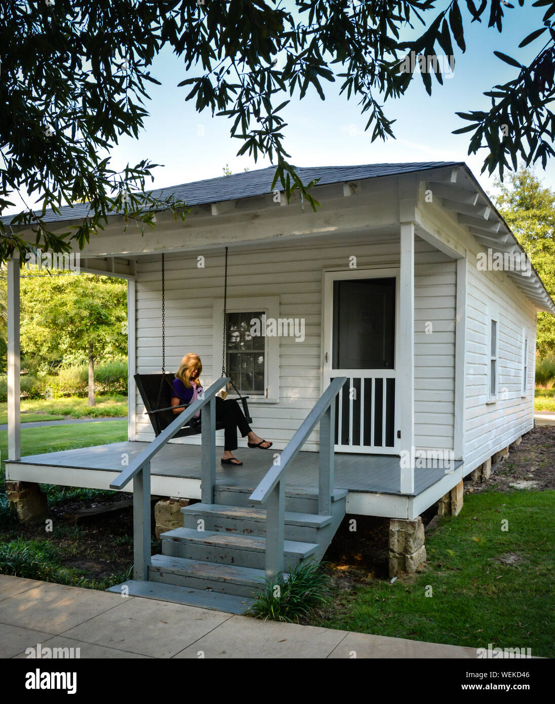 The birthplace of Elvis Presley in 1935 in Tupelo, MS, in a house built by his father on the