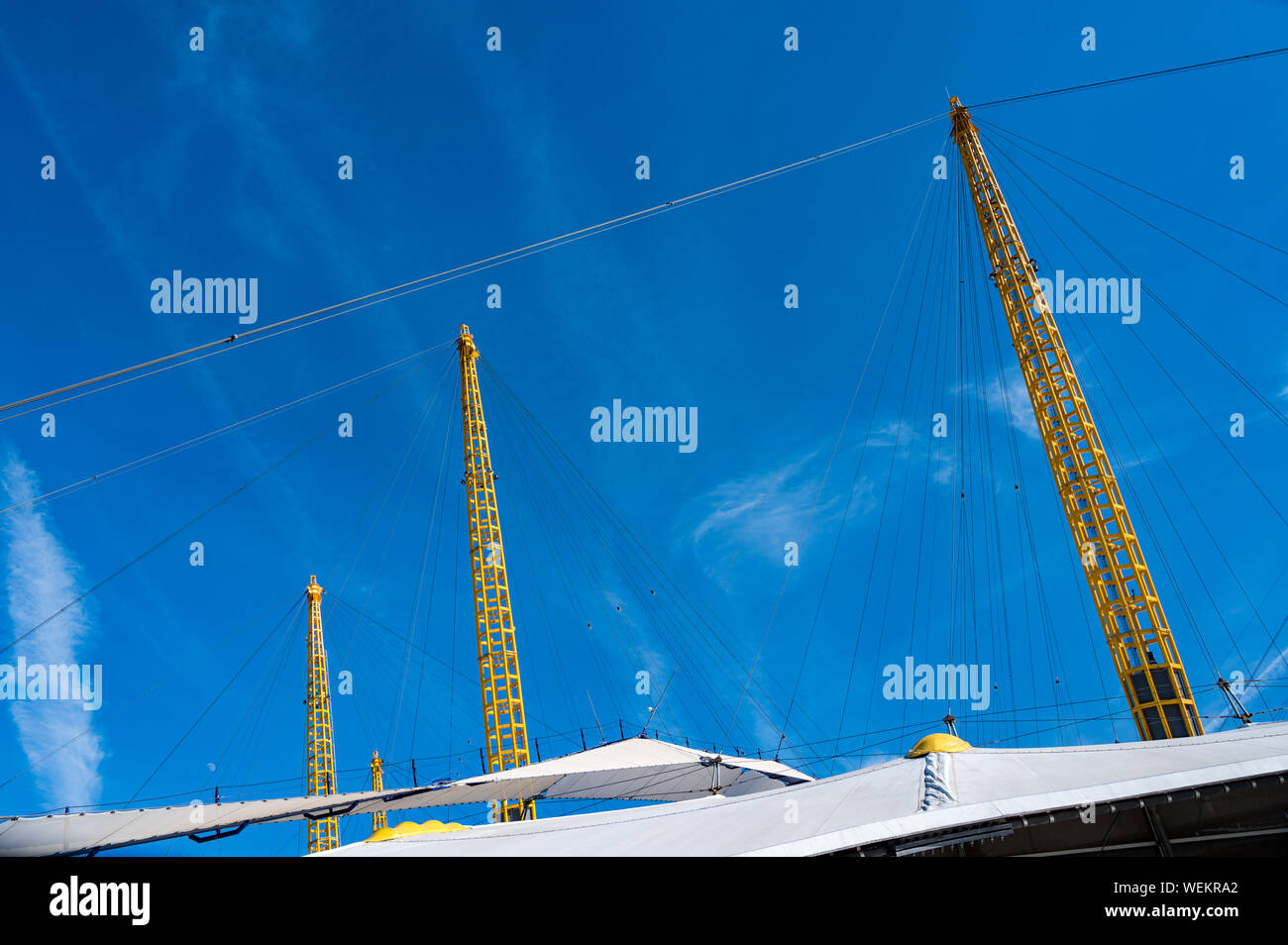 Up at the o2 Roof, Greenwich, London Stock Photo