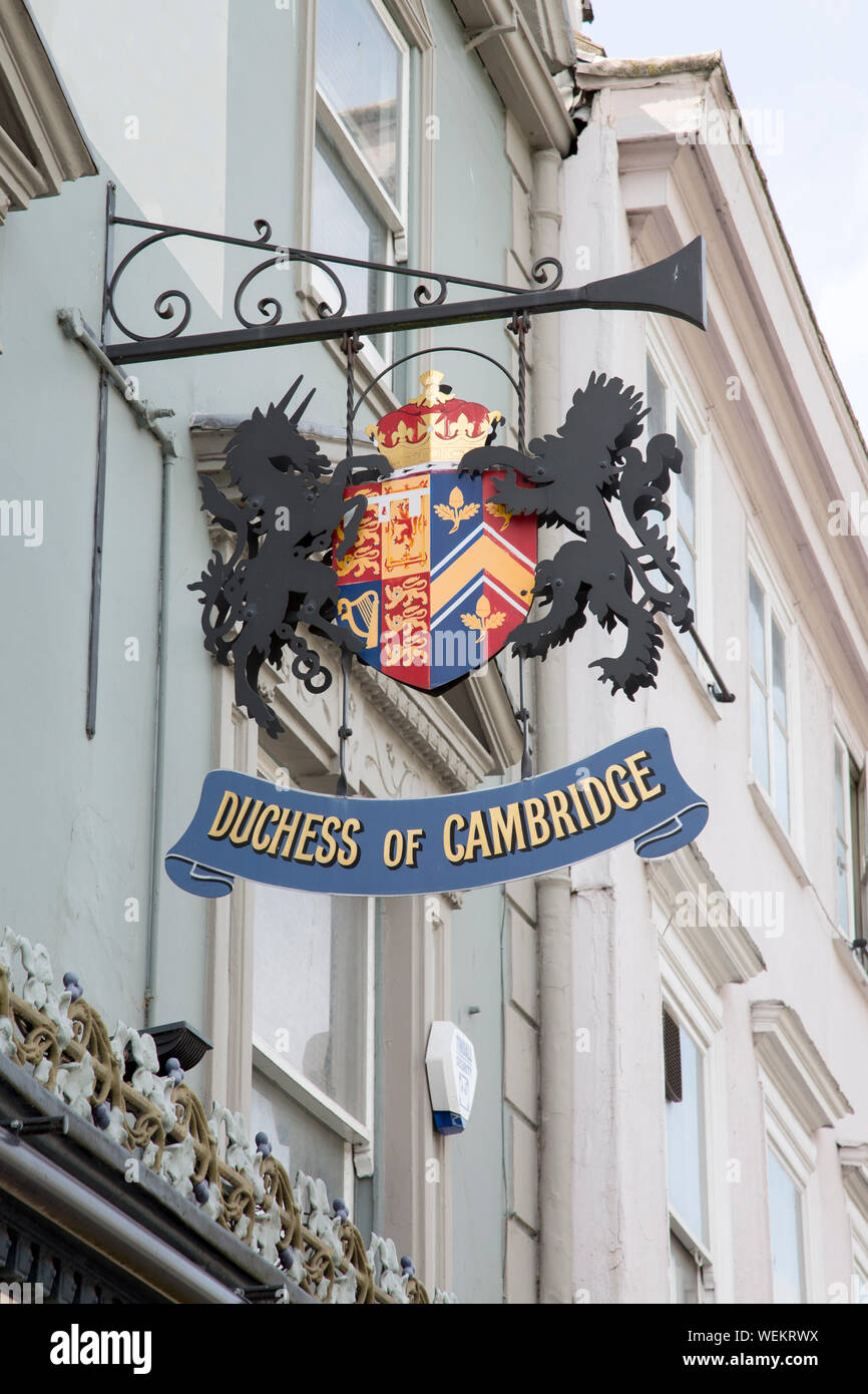 Duchess of Cambridge Pub Sign; Windsor; London; England; UK Stock Photo