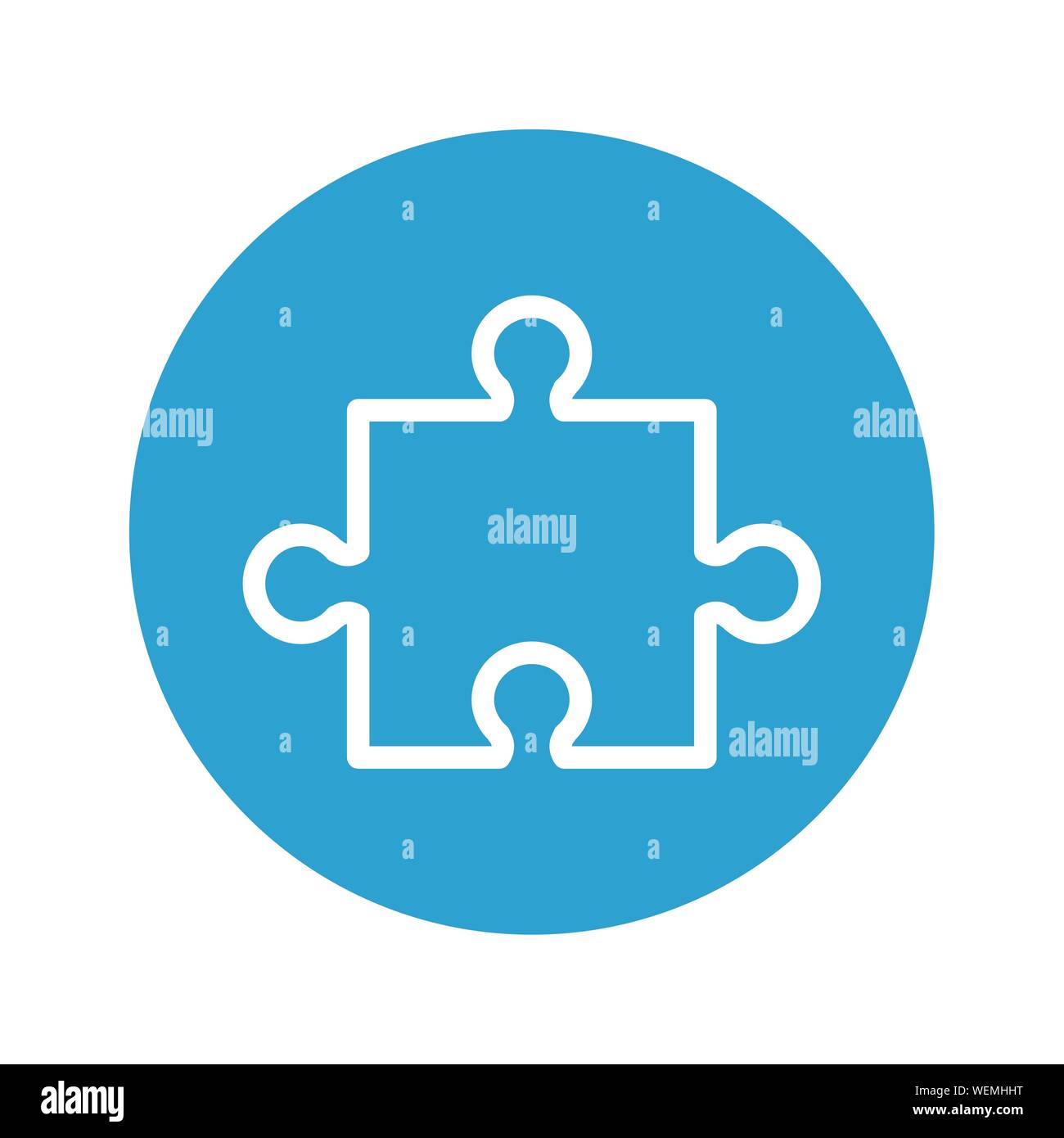puzzle game pieces isolated icon Stock Vector Image & Art - Alamy