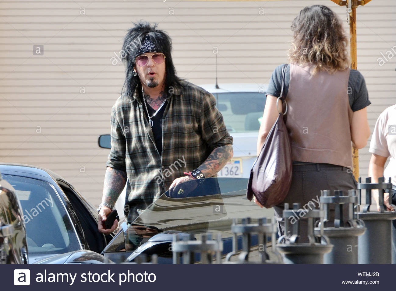 Beverly Hills Ca Nikki Sixx And An Unknown Female Go To Barney Greengrass Restaurant For Lunch