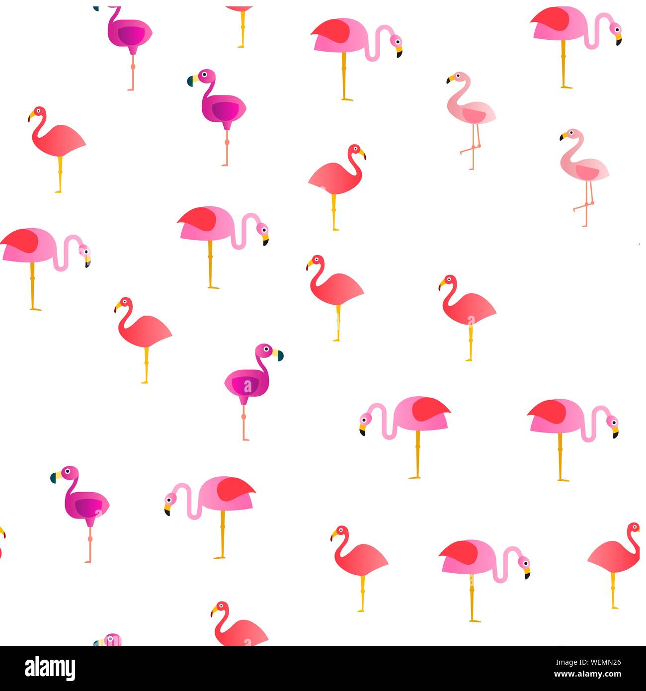 Bird Flamingo Vector Seamless Pattern Stock Vector Image & Art - Alamy