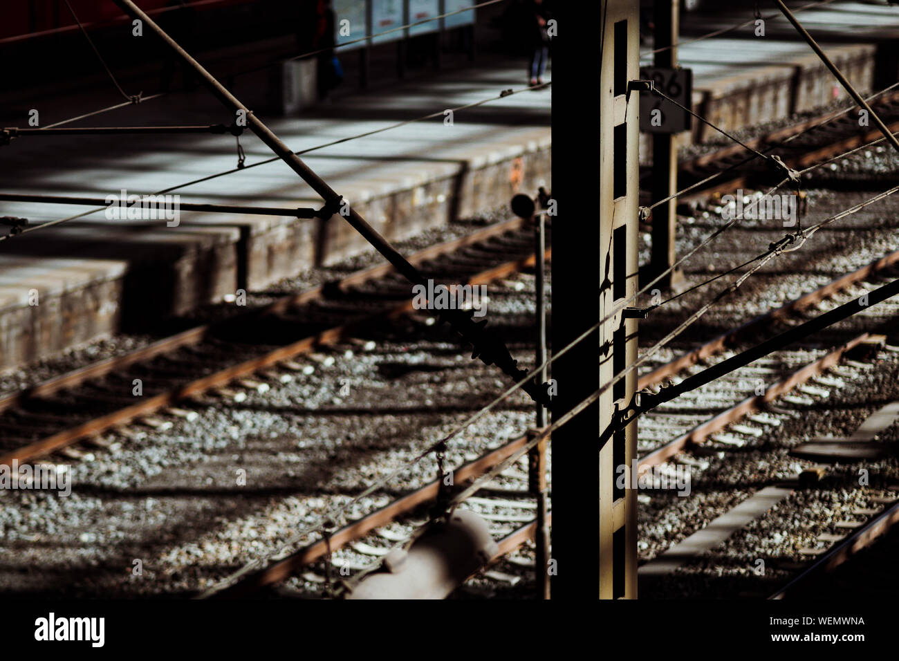 Railroad pylon hi-res stock photography and images - Alamy