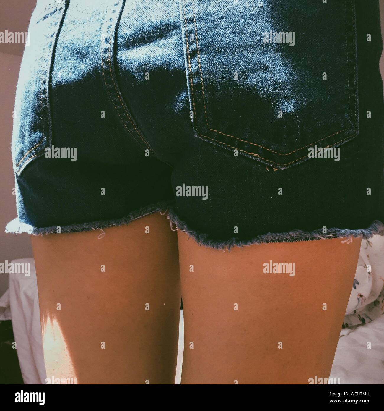 Woman wearing hot pants hires stock photography and images Alamy